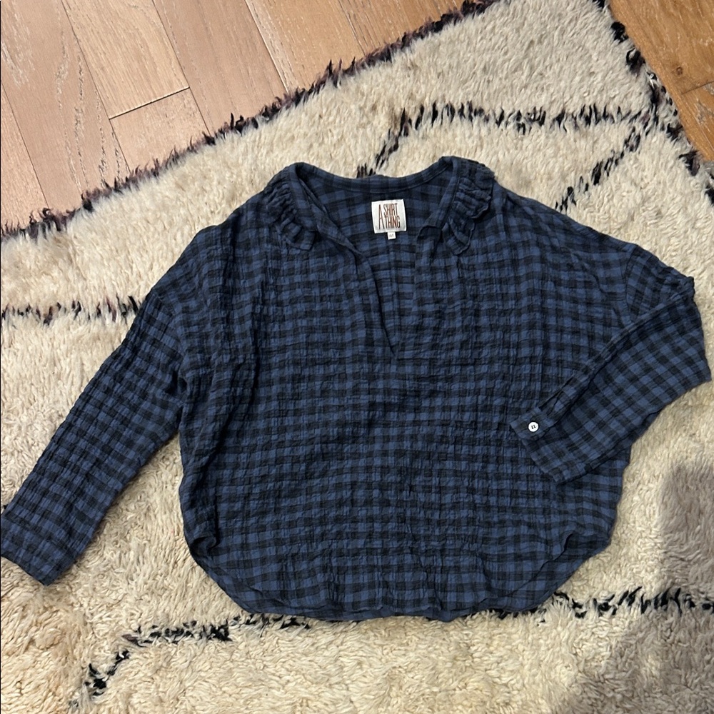Cropped A Shirt Thing Checkered Top